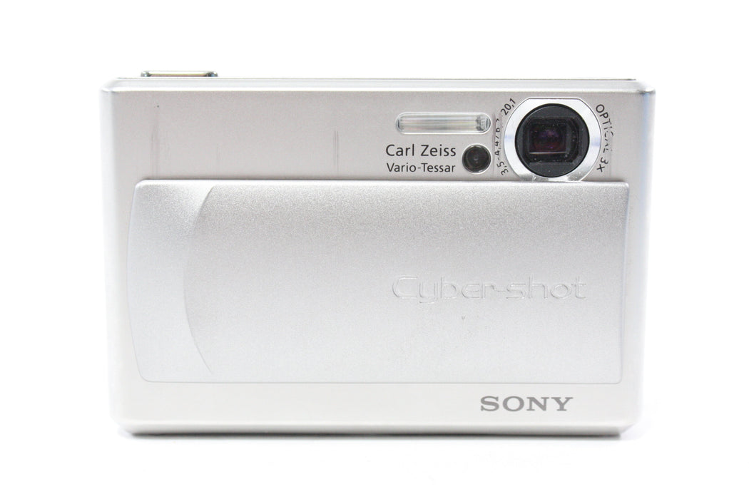 Sony Cybershot DSC-T1 Digital Point and Shoot Camera 3x Zoom 5mp (Silver) AS-IS