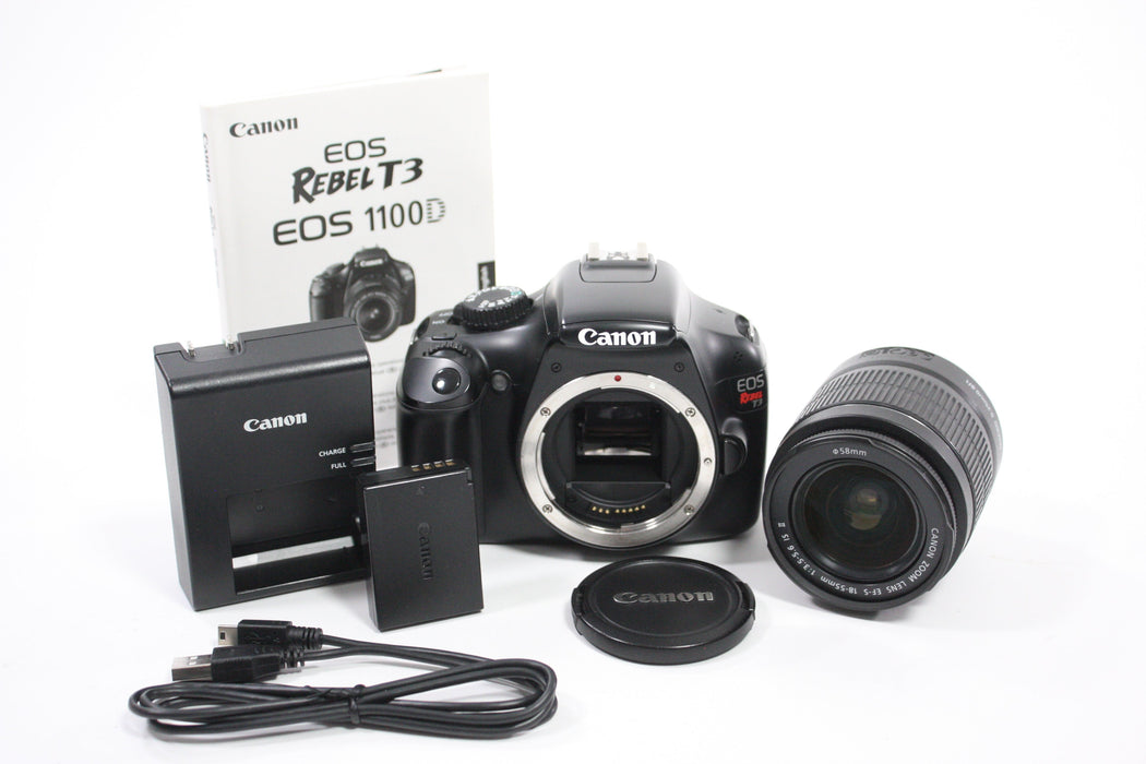 Canon EOS Rebel T3 DSLR Camera with 18-55mm f/3.5-5.6 IS II Lens for EF Mount