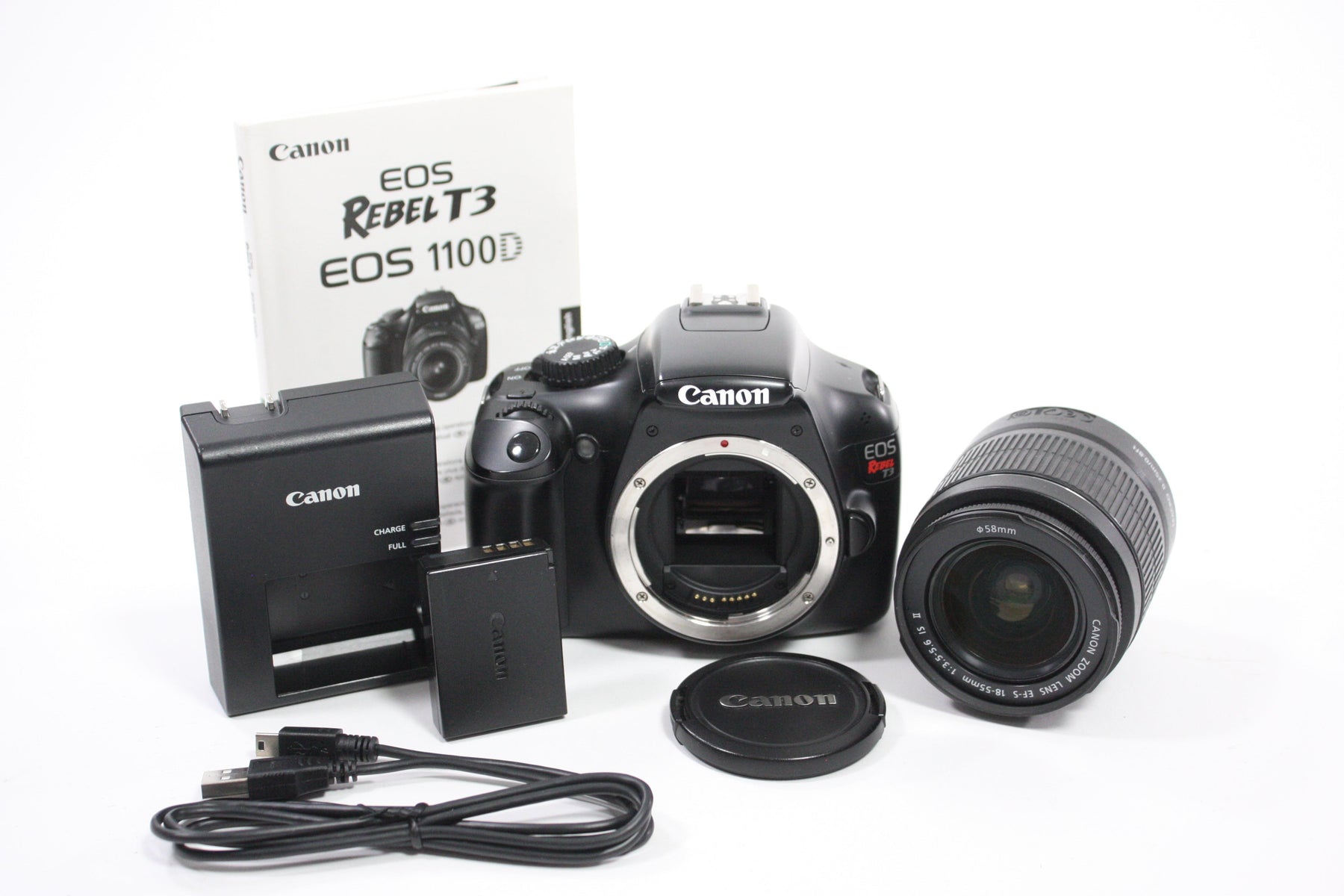 Canon EOS Rebel T3 DSLR Camera with 18-55mm f/3.5-5.6 IS II Lens for EF Mount