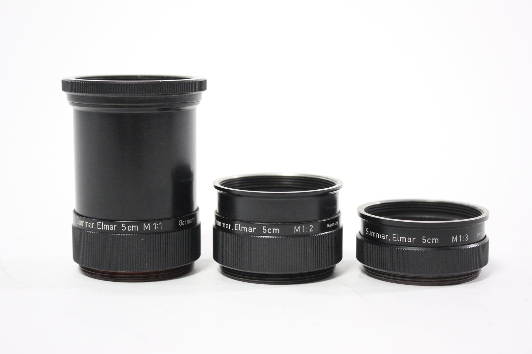 Leica Summar Extension Tube Set Elmar 5cm M 1:1, 5cm M 1:2 and 5cm M 1:3 for L39 Mount