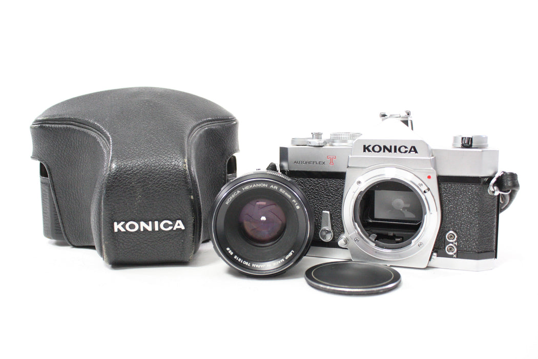 Konica Autoreflex T 35mm SLR Camera with Konica 52mm f/1.8 Hexanon Lens