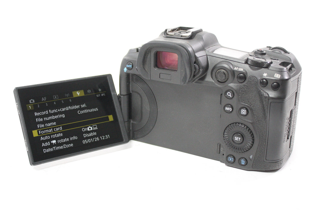 Canon R5 Mirrorless Camera Body with Shutter Count Less Than 37,000
