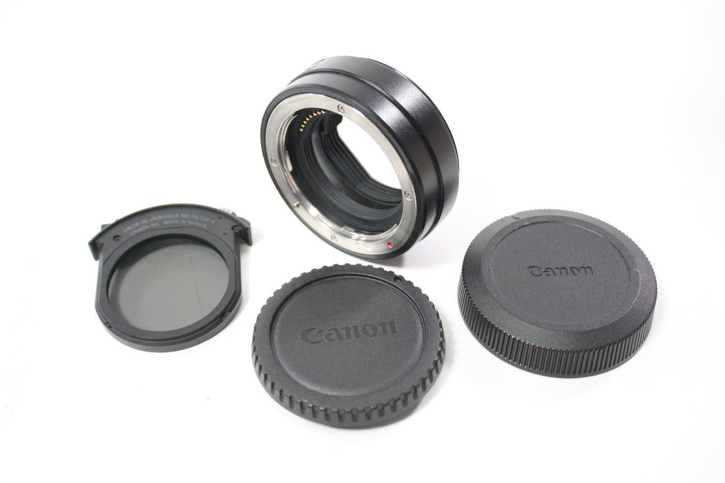 Canon Drop-in Filter Mount Adapter EF-EOS R with V-ND Variable ND Filter A