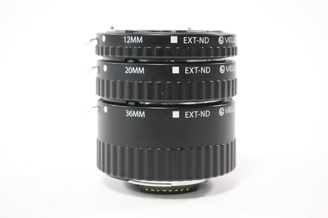 Vello AF Extension Tube Set for Nikon F Mount (12mm, 20mm and 36mm) AS-IS