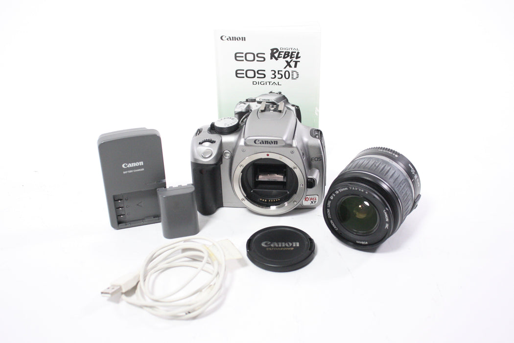 Canon Rebel XT DSLR Camera with Canon 18-55mm f/3.5-5.6 II EF-S Zoom Lens