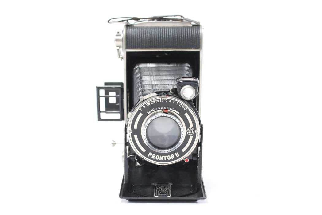 Franka Werke Rolfix Prontor II Folding Camera with Steinheil Munchen Cassar 10.5cm f/3.8 Lens (Please Read)