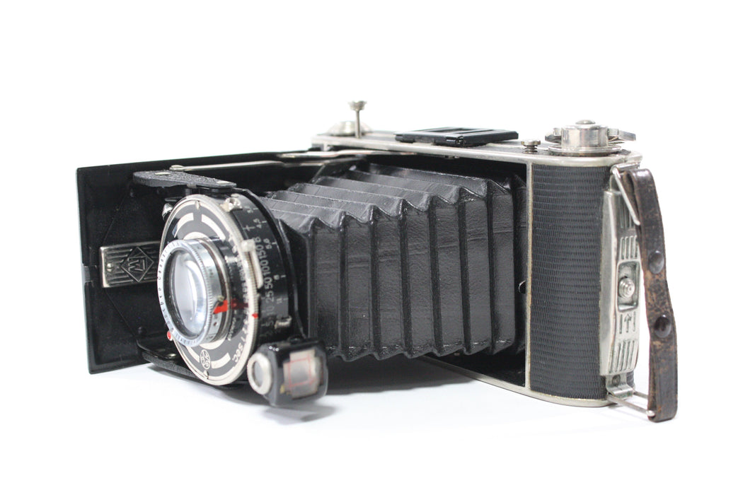 Franka Werke Rolfix Prontor II Folding Camera with Steinheil Munchen Cassar 10.5cm f/3.8 Lens (Please Read)