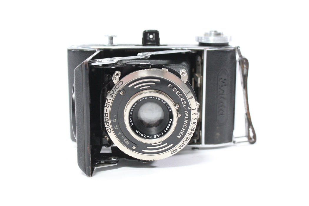 Balda Baldax Folding Camera with Carl Zeiss 7.5cm f/4.5 Jena Tessar Lens (Please Read)
