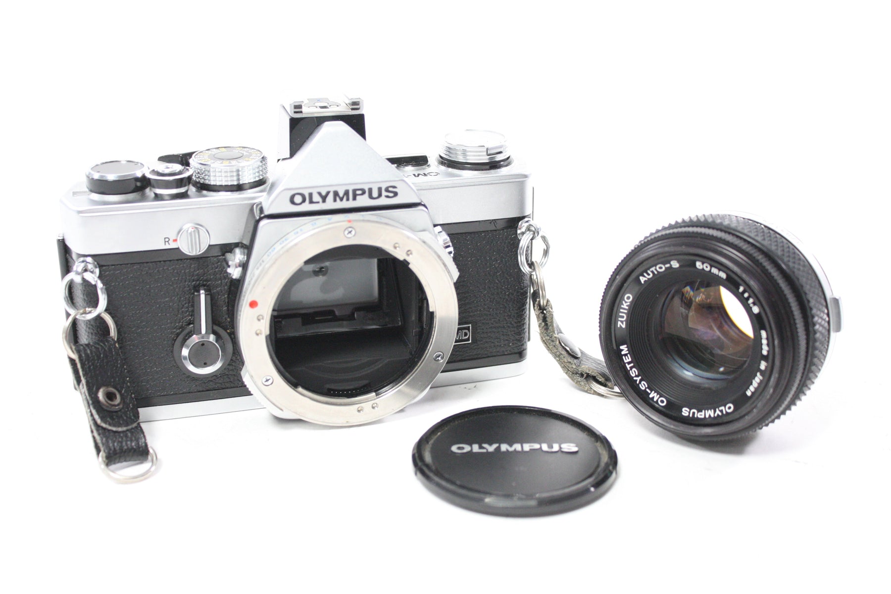 Olympus OM-1N 35mm SLR Camera with 50mm f/1.8 Auto-S Lens for OM Mount