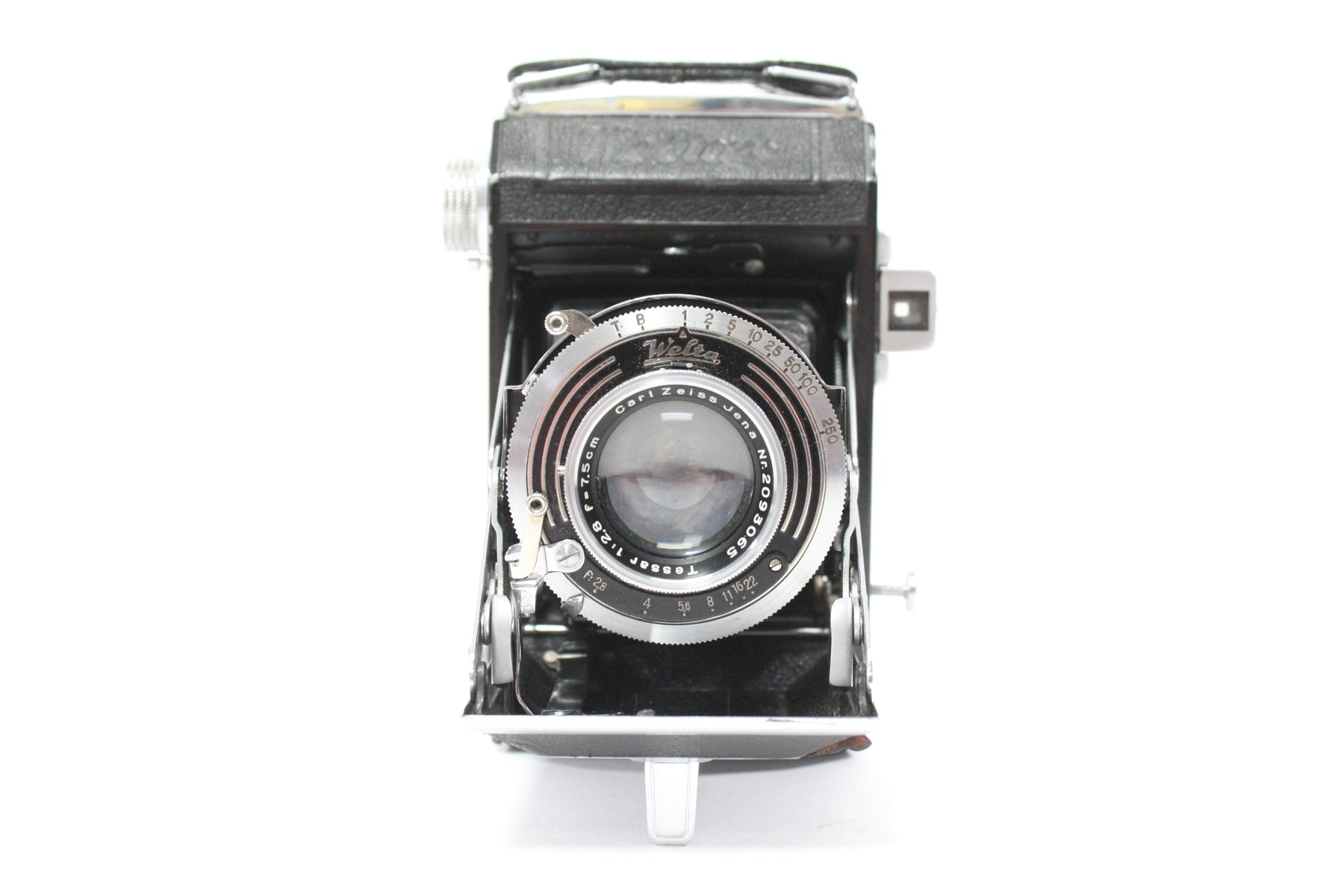 Welta Weltax Folding Camera with Carl Zeiss Jena 7.5cm f/2.8 Tessar Lens (Please Read)