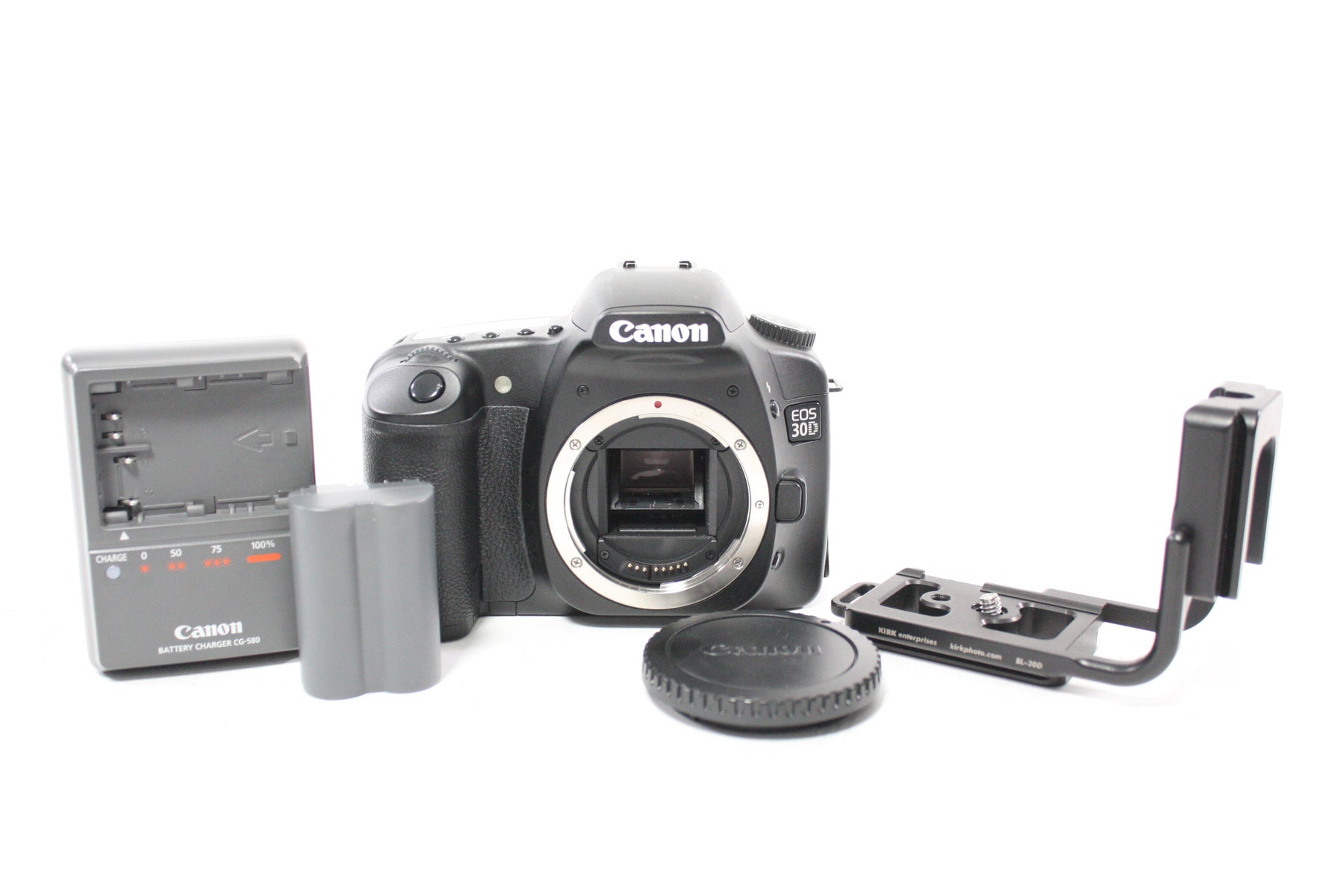 Canon 30D Infrared DSLR Camera Body with Kirk BL-30D L Bracket