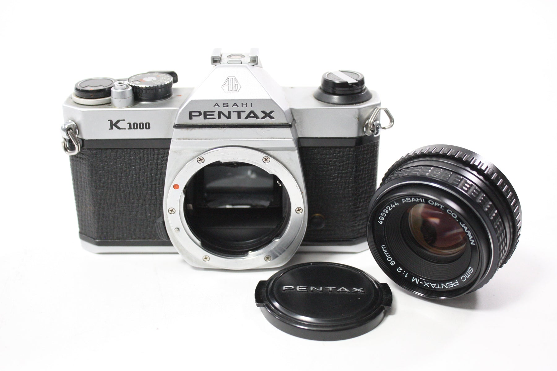 Pentax K1000 35mm SLR Camera with Pentax-M 50mm f/2 SMC Lens
