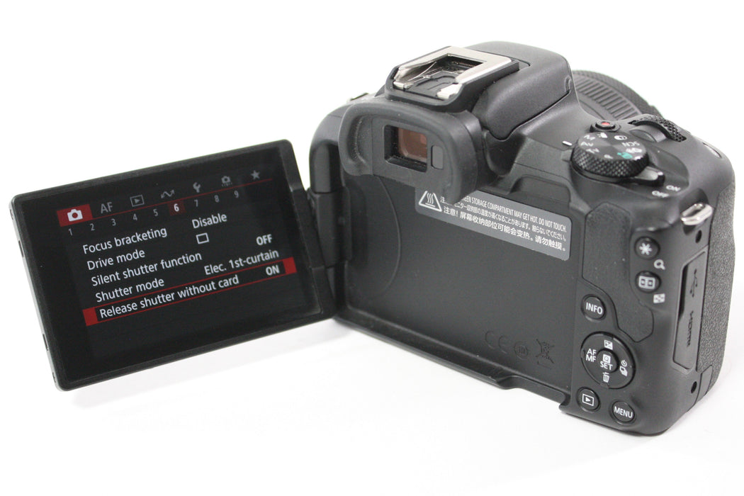 Canon EOS R50 Digital Mirrorless Camera with 18-45mm f/4.5-6.3 IS STM Lens with Shutter Count 1000 or Less