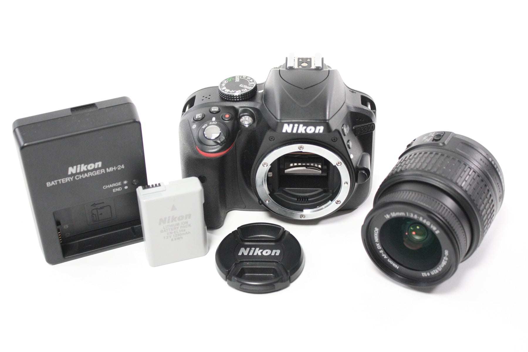 Nikon D3300 DSLR Camera with 18-55mm f/3.5-5.6G VR II AF-S DX Lens with Shutter Count 1,084