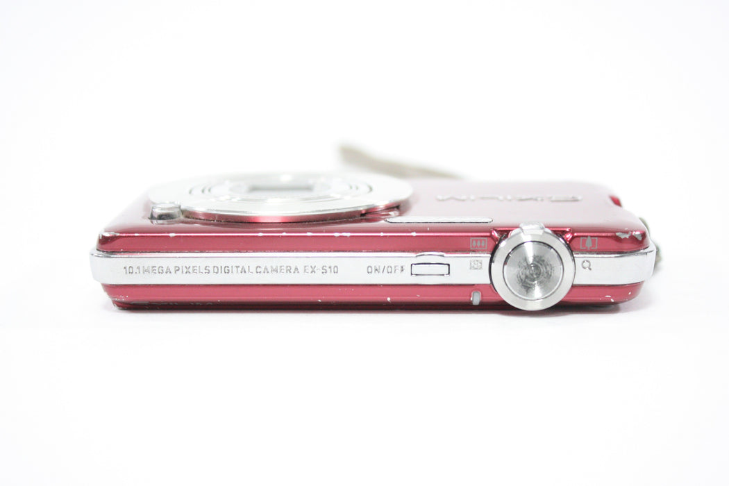 Casio Exilim EX-S10 Digital Point and Shoot Camera 3x Zoom 10.1 mp (Red)