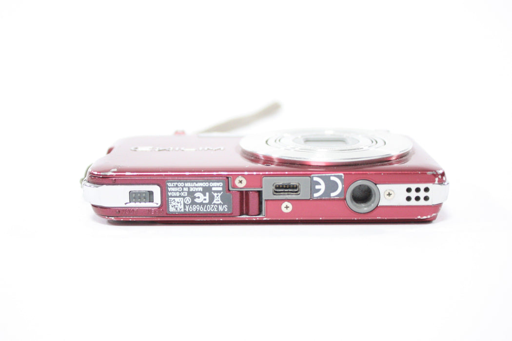 Casio Exilim EX-S10 Digital Point and Shoot Camera 3x Zoom 10.1 mp (Red)