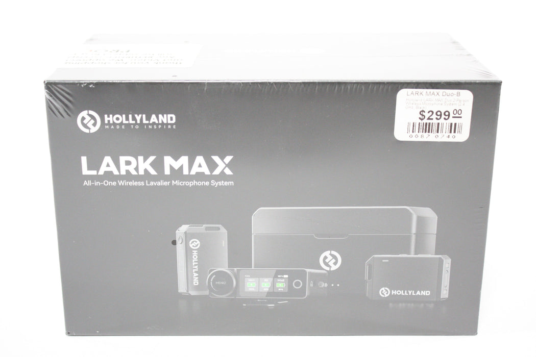 Hollyland Lark Max All-in-One Duo Wireless Lavalier Microphone System