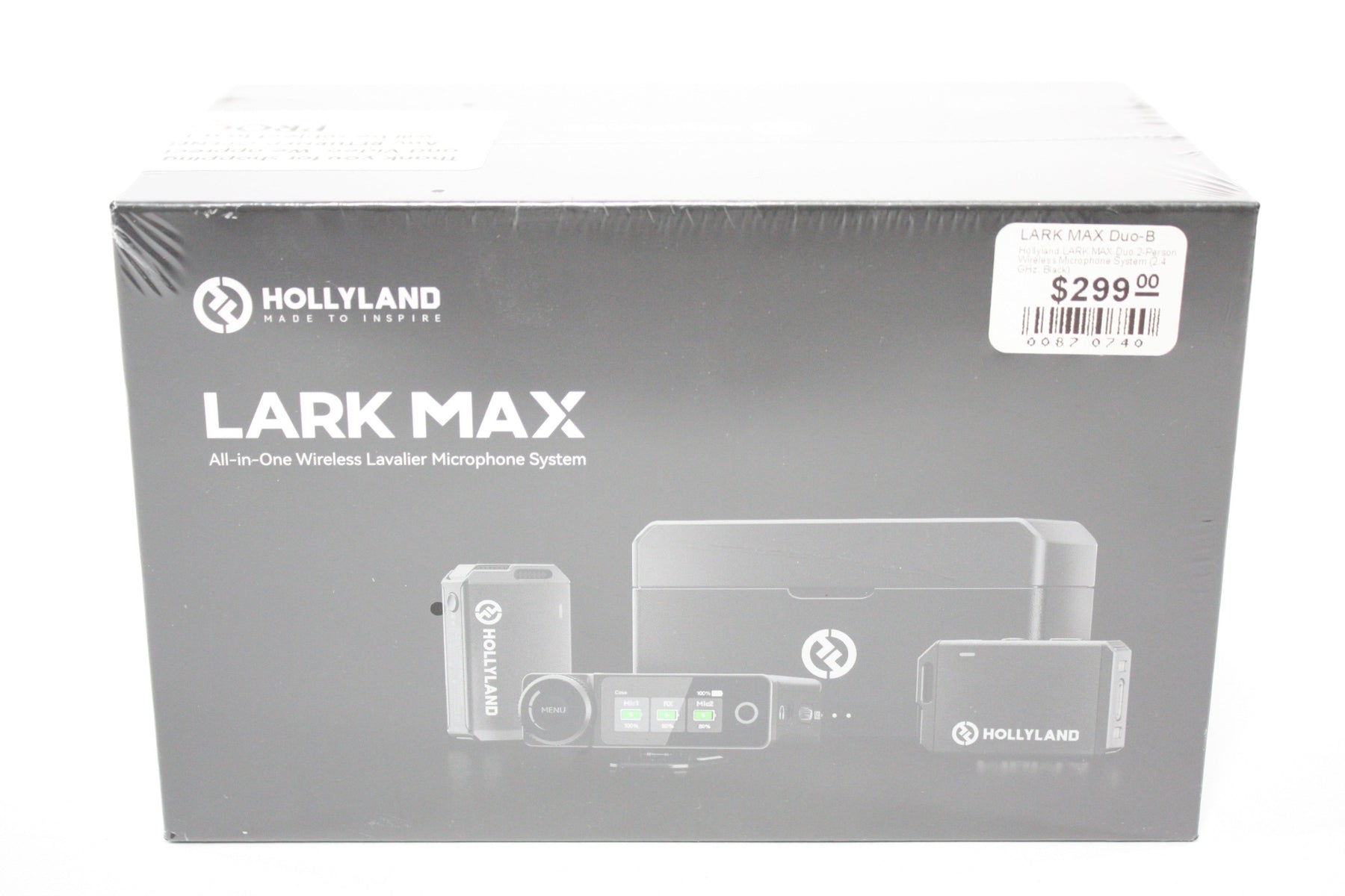 Hollyland Lark Max All-in-One Duo Wireless Lavalier Microphone System