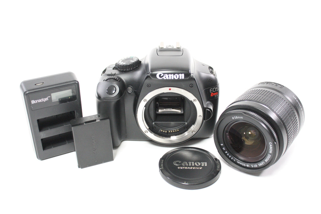 Canon Rebel T3 DSLR Camera with 18-55mm f/3.5-5.6 IS II EF-S Lens with Shutter Count 4,253