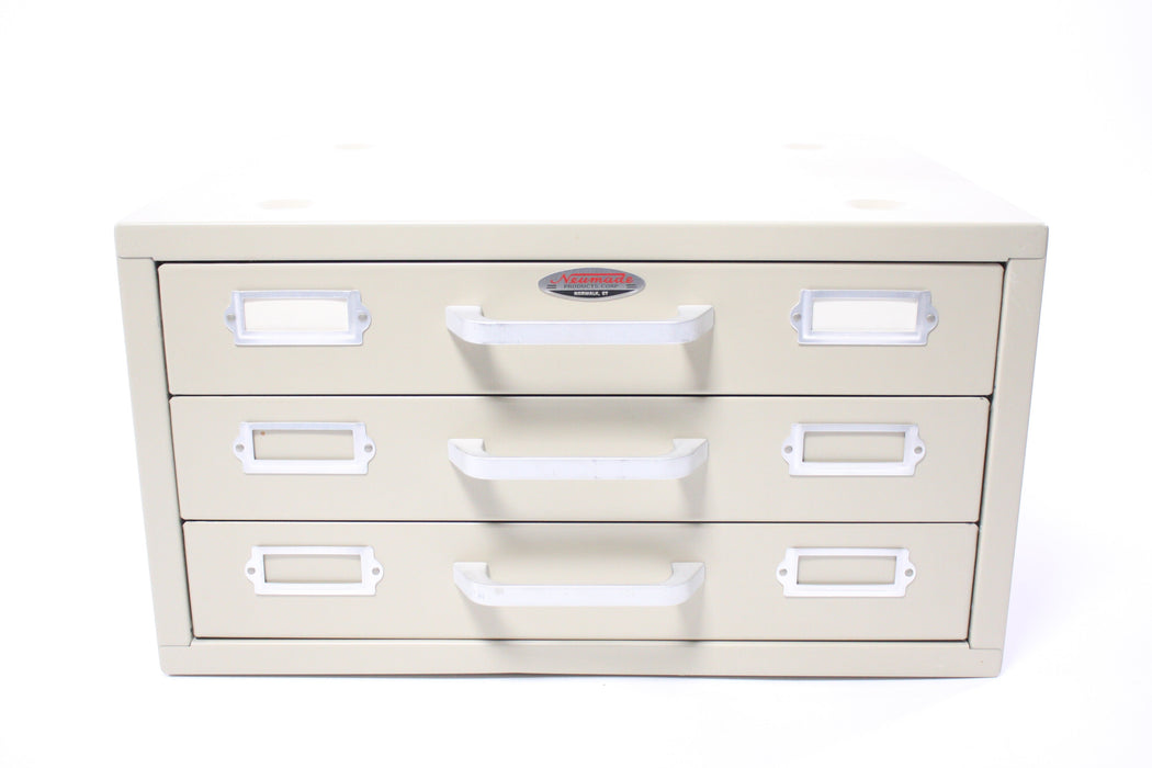 Neumade 3 Drawer Stackable Metal Filing Cabinet for Slides