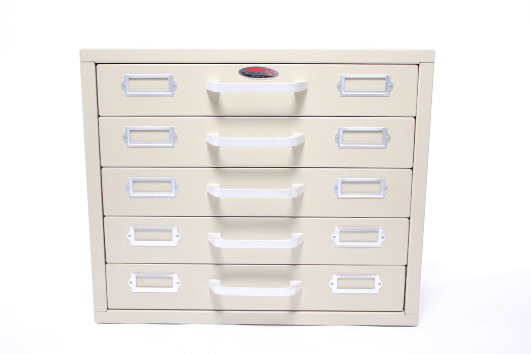 Neumade 5 Drawer Stackable Metal Filing Cabinet for Slides