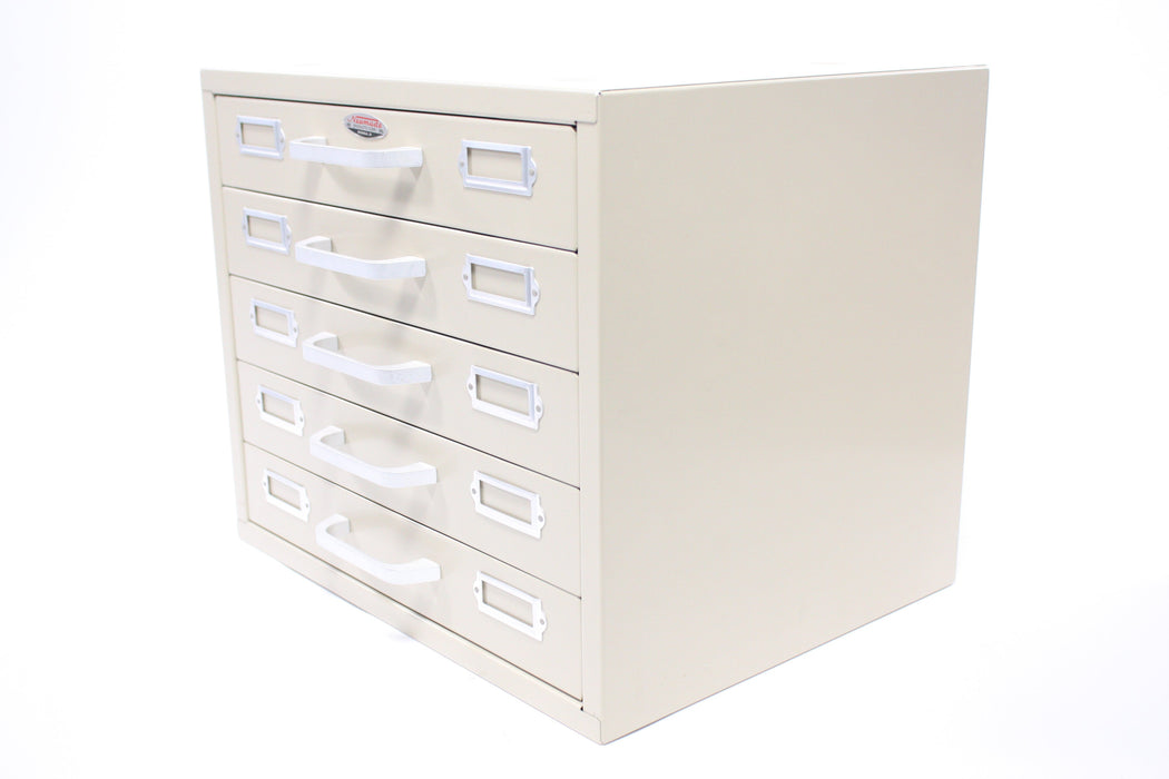 Neumade 5 Drawer Stackable Metal Filing Cabinet for Slides