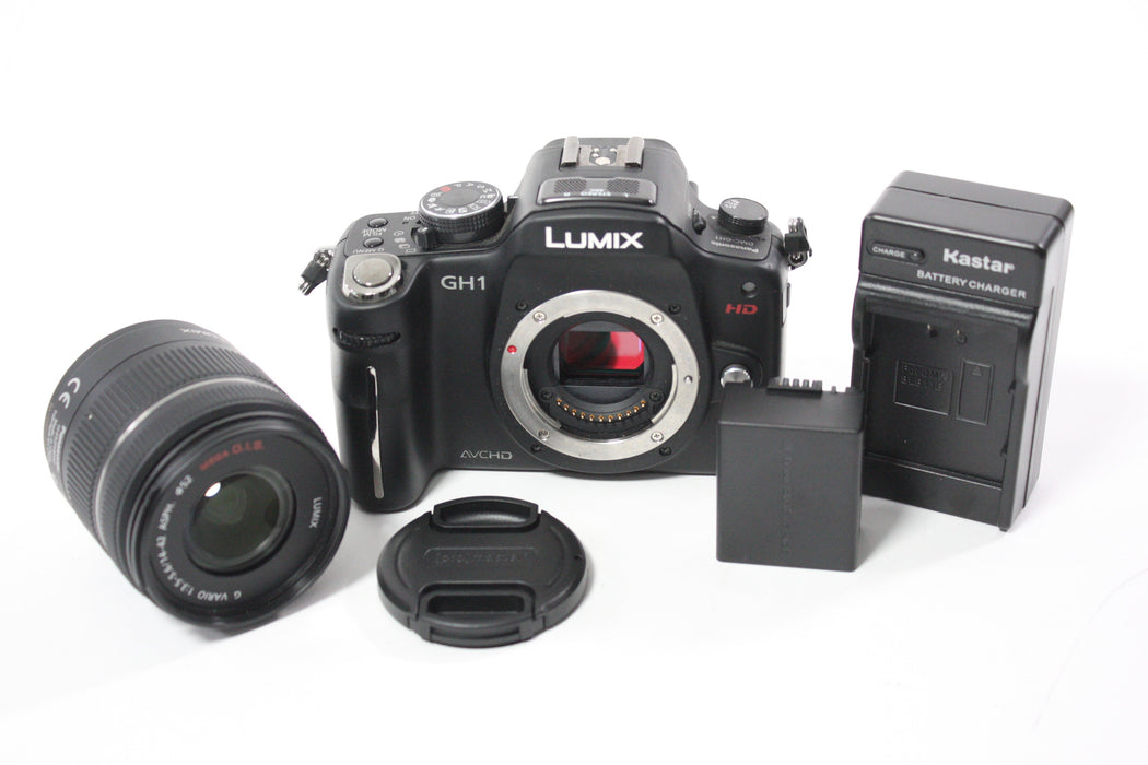 Panasonic Lumix GH1 Digital Mirrorless Camera with 14-42mm f/3.5-5.6 G Varios Mega O.I.S Lens