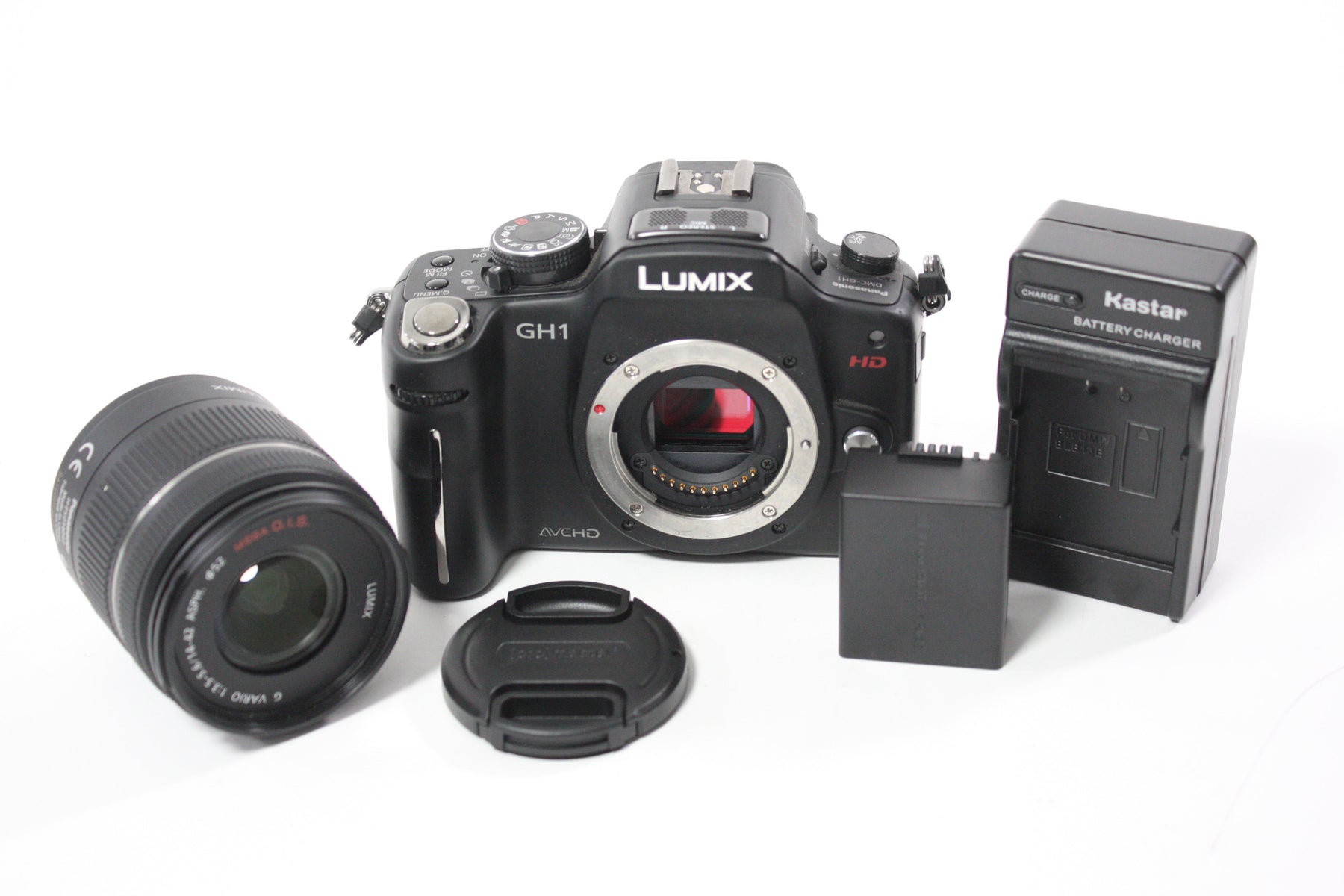 Panasonic Lumix GH1 Digital Mirrorless Camera with 14-42mm f/3.5-5.6 G Varios Mega O.I.S Lens