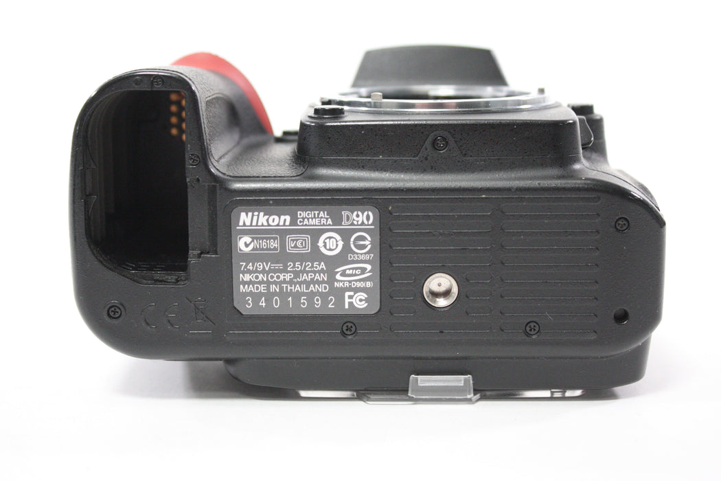 Nikon D90 DSLR Camera Body with Shutter Count 20,776 with Battery Grip