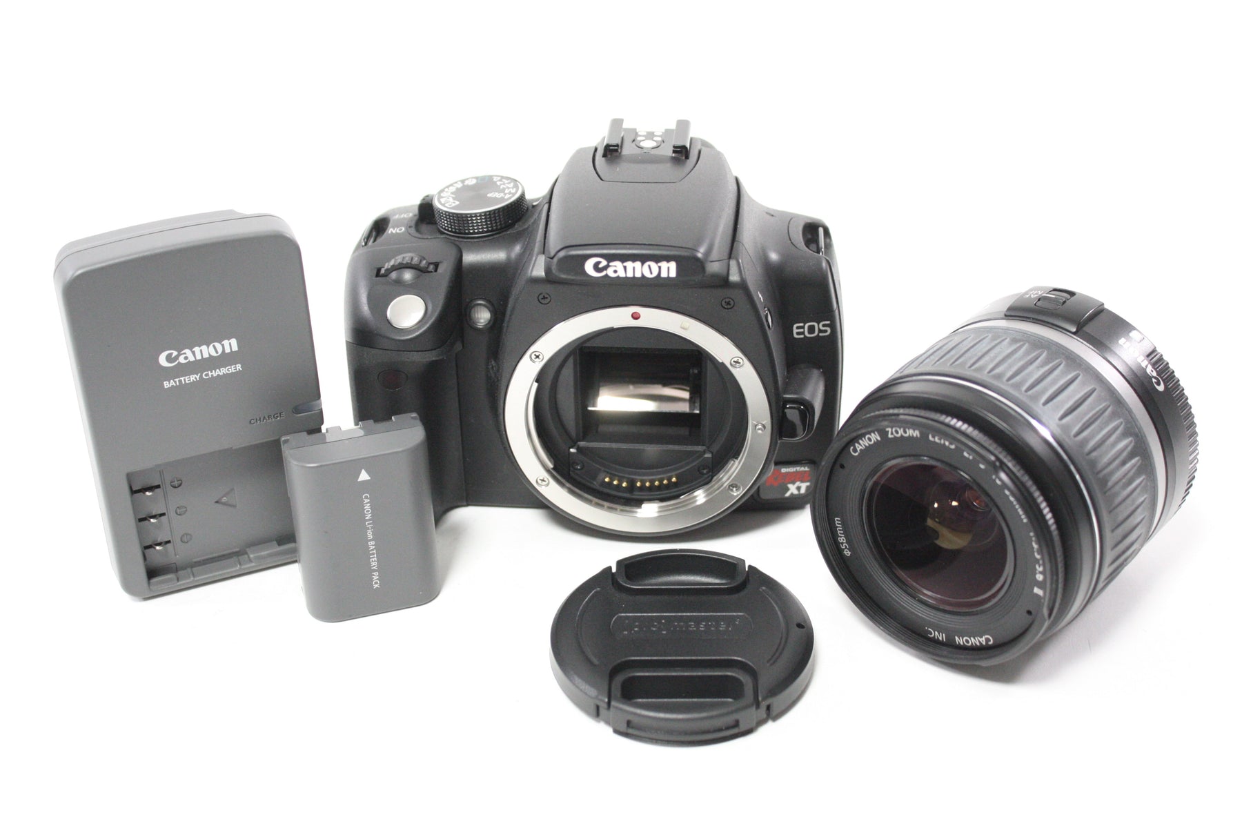 Canon Rebel XT DSLR Camera with 18-55mm f/3.5-5.6 II EF-S Zoom Lens