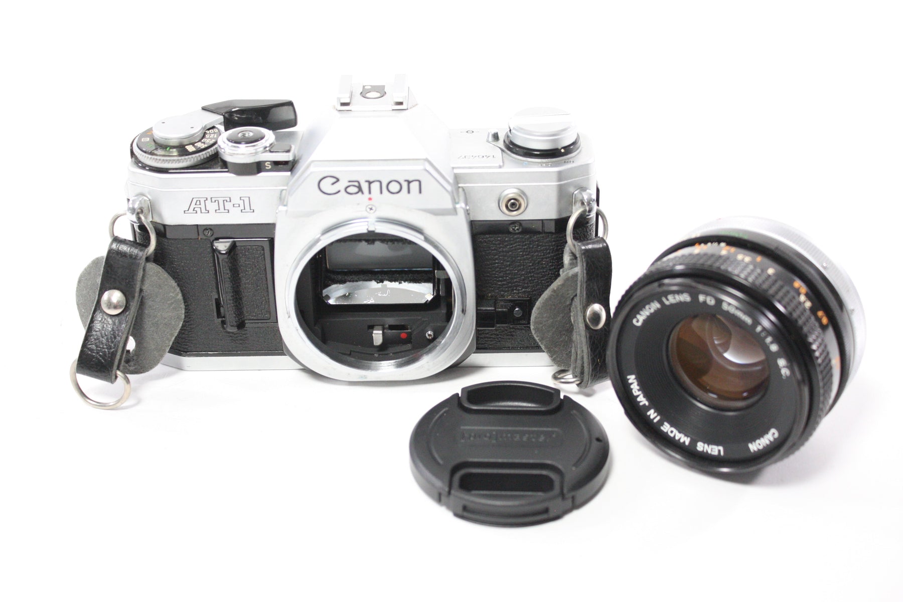 Canon AT-1 35mm SLR Camera with Canon 50mm f/1.8 S.C. Lens