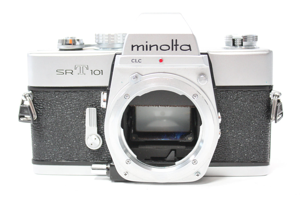 Minolta SRT 101 35mm SLR Camera with Minolta 55mm f/1.7 Rokkor-PF MC Lens for MD Mount