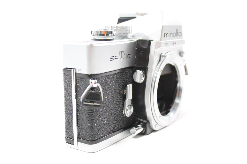 Minolta SRT 101 35mm SLR Camera with Minolta 55mm f/1.7 Rokkor-PF MC Lens for MD Mount