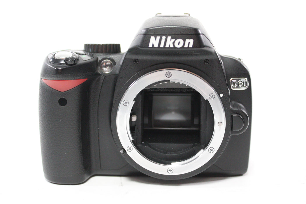 Nikon D60 DSLR Camera with Nikon 18-55mm f/3.5-5.6 G VR AF-S Nikkor Lens with Shutter Count 12,381
