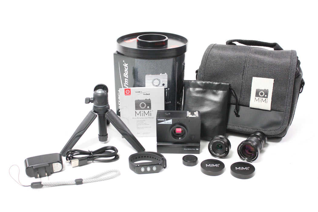 Yashica MiMi Digital Micro Mirroless Camera with 3.9mm and 10-50mm Lenses