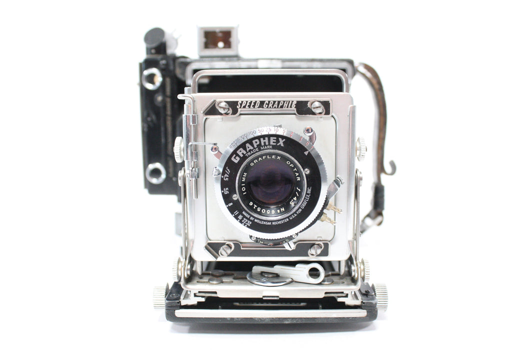 Graflex Speed Graphic 2x3 Camera with Graflex 101mm f/4.5 Optar Lens