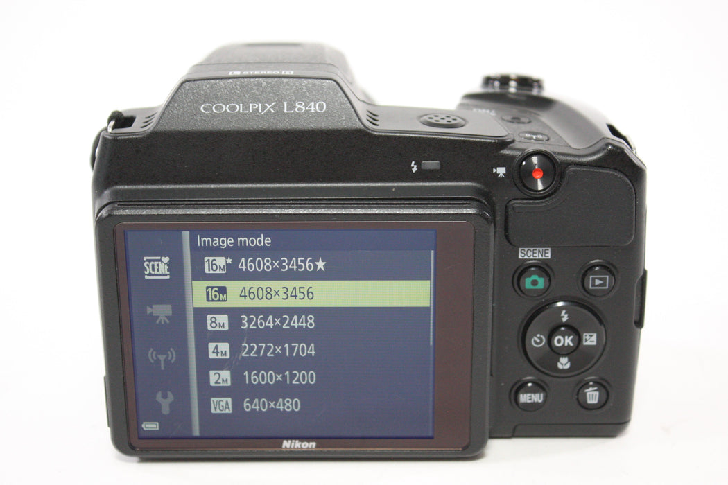 Nikon Coolpix L840 Digital Point and Shoot Camera 38x Zoom 16mp