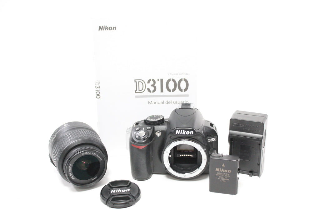 Nikon D3100 DSLR with Nikon 18-55mm f/3.5-5.6 G DX VR Lens with Shutter Count 5,115