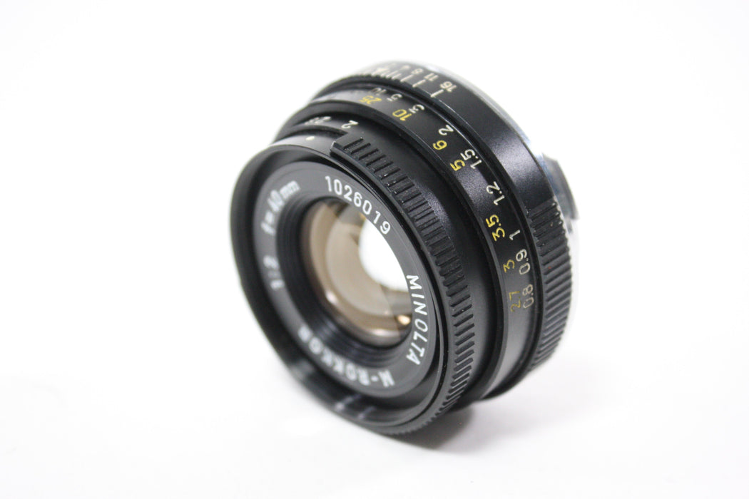Minolta 40mm f/2 M-Rokkor Lens for Leica M Mount