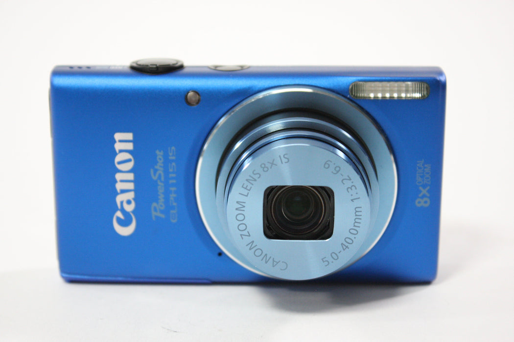 Canon Powershot ELPH 115 IS Digital Point and Shoot 8x Zoom 16.0mp (Blue)