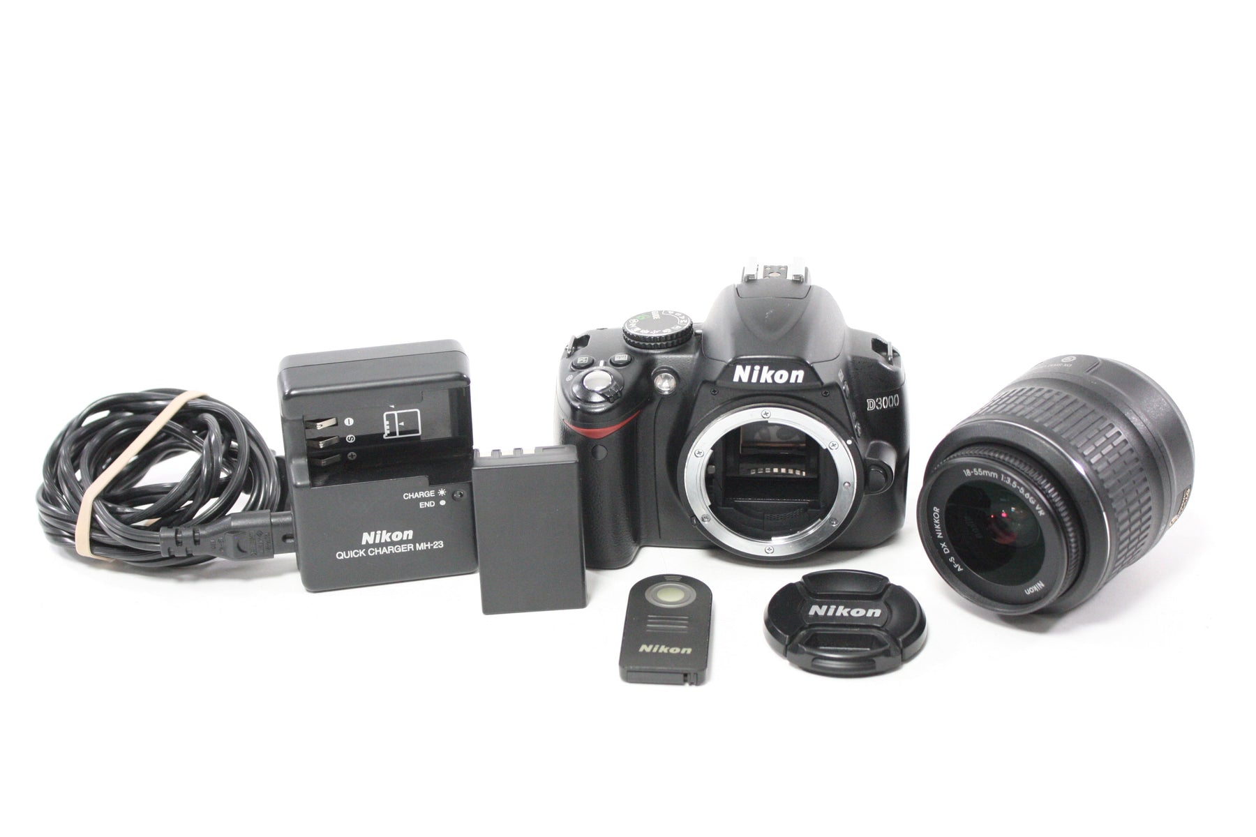 Nikon D3000 DSLR Camera with 18-55mm f/3.5-5.6 G DX VR AF-S Lens with Shutter Count 15,680