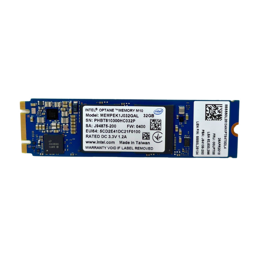 Intel 32GB NVMe 2280 M.2 PCIe G3 x2 SSD Optane Memory M10 Module MEMPEK1J032GA