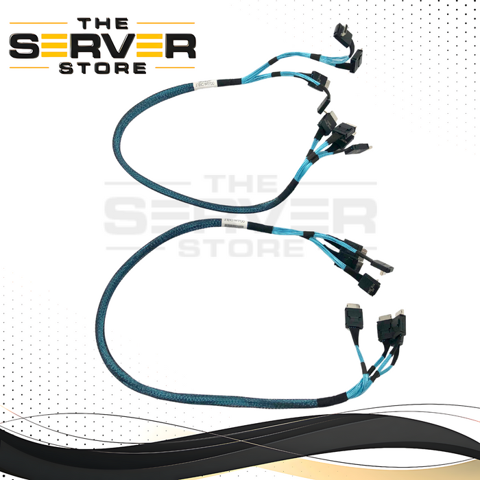 Intel Amphenol OCuLink (SFF-8611) AIC/HSBP Cable Kit - Part 1 & 2 - for 2U 8-Port NVMe SSD Configuration (Straight/Right Angle Connectors). P/N: J16188-002.