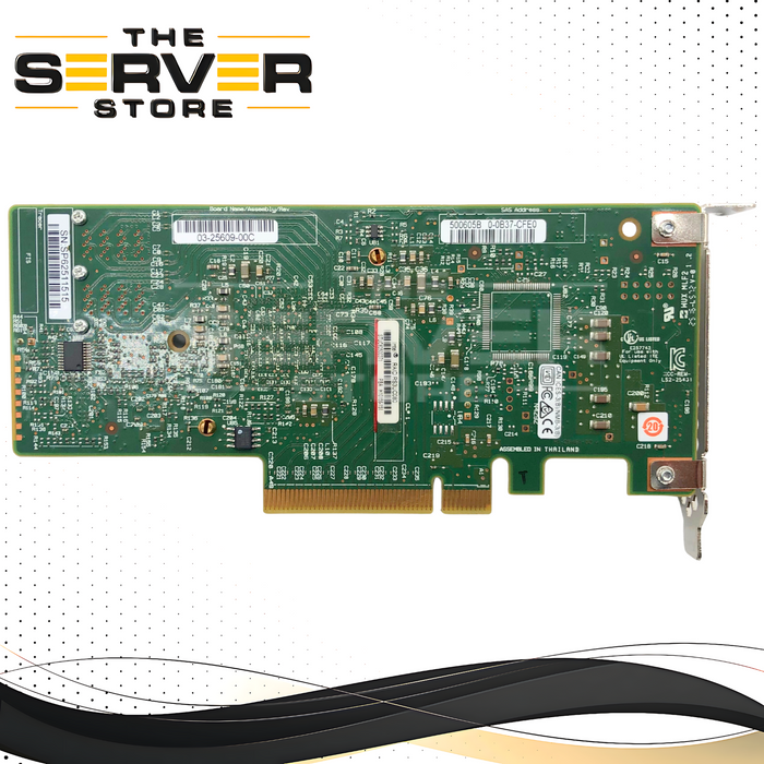 Intel Integrated RAID Module RS3UC080. 8-Port Internal 12Gb/s SAS/SATA RAID Controller. LSI SAS3008. Low Profile. P/N: 03-25609-00C.