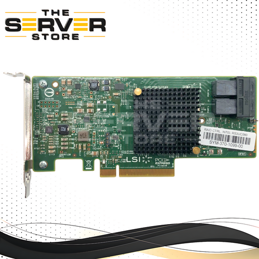 Intel Integrated RAID Module RS3UC080. 8-Port Internal 12Gb/s SAS/SATA RAID Controller. LSI SAS3008. Low Profile. P/N: 03-25609-00C.