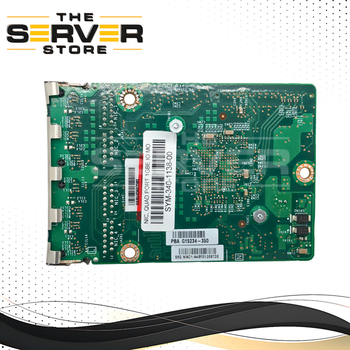 Intel Quad-Port 1GbE RJ-45 I/O Expansion Module. Based on Intel 82580 Controller. P/N: SYM-340-1138-00.
