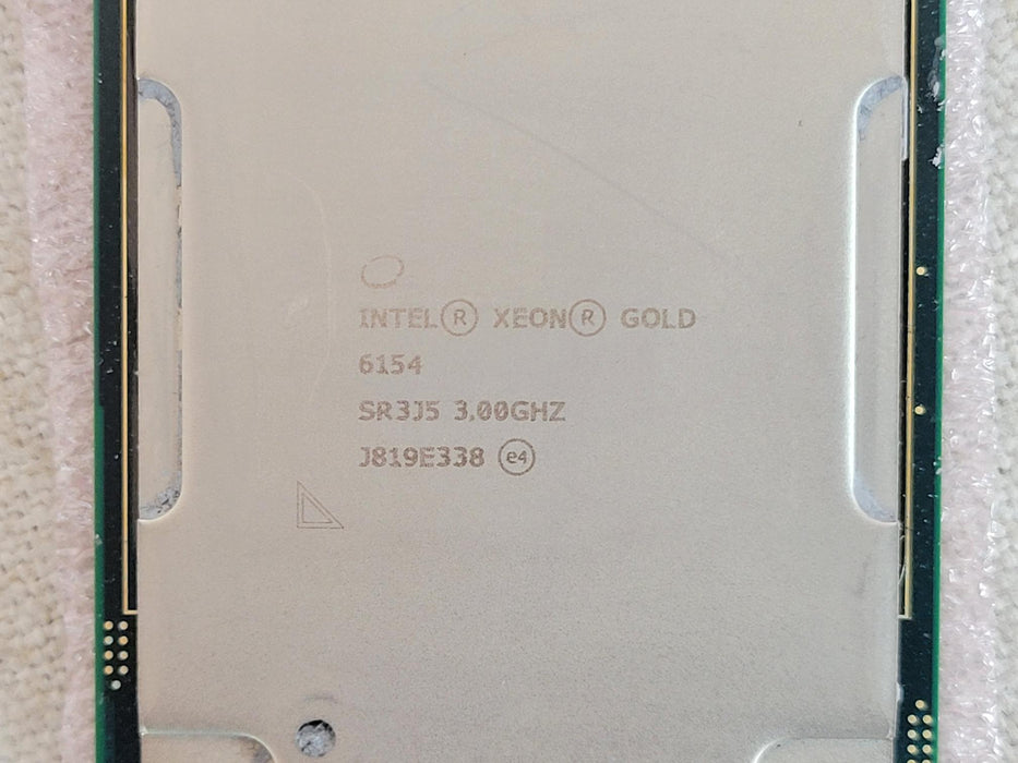Intel Xeon 18-Core Gold 6154 @ 3.0GHz 24.75MB 200W Processor SR3J5 CPU
