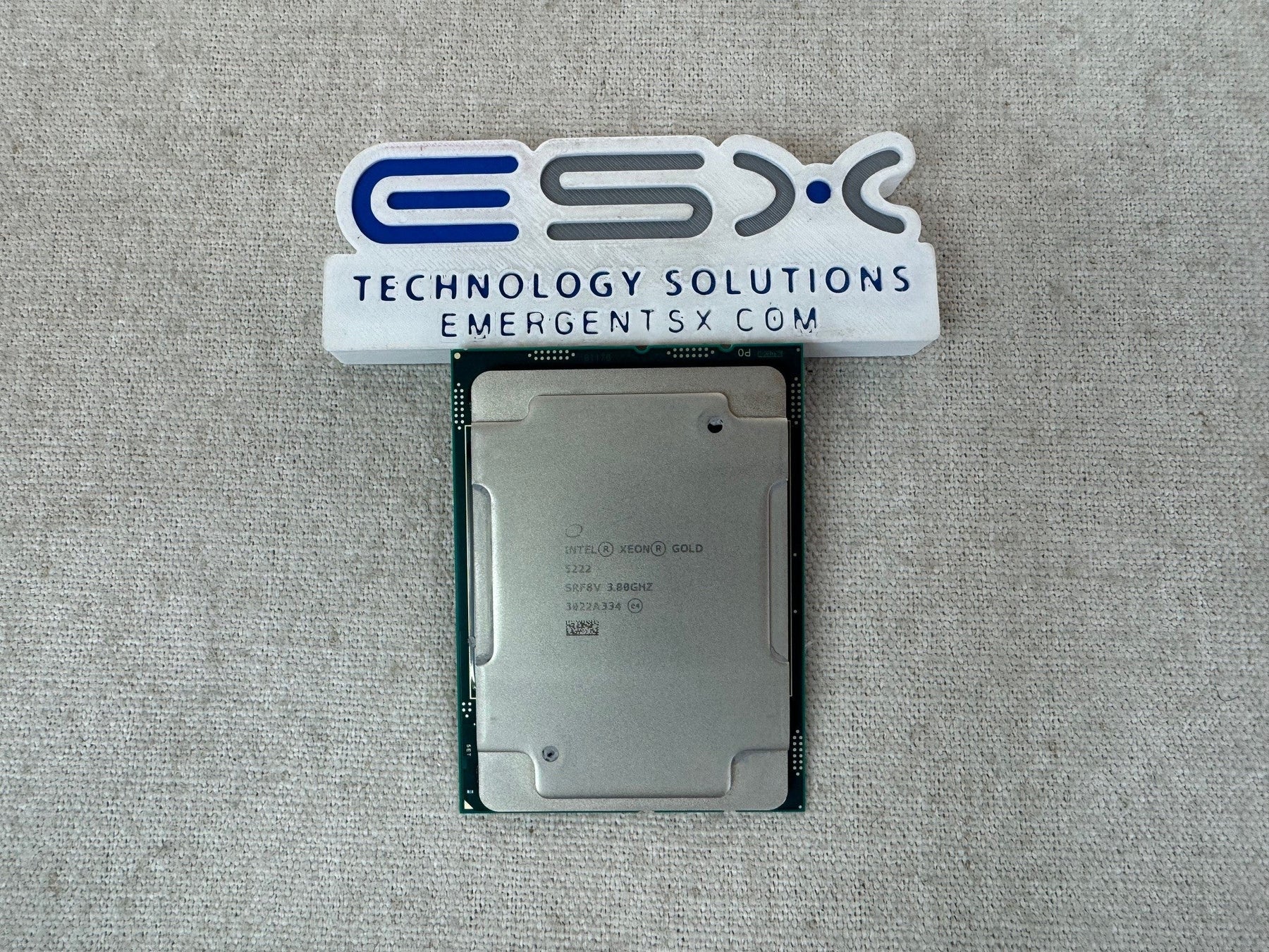 Intel Xeon 4 Core Gold 5222 @ 3.8GHz 16.5MB 105W LGA3647 Processor SRF8V CPU