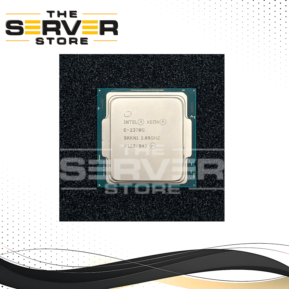 Intel Xeon E-2378G Processor. 8 Cores / 16 Threads. 2.8GHz Base Clock. 16MB Cache. 80W TDP. LGA1200 Socket. P/N: SRKN1.