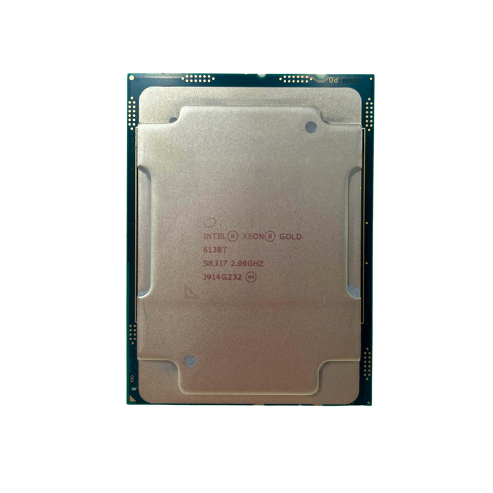 Intel Xeon Gold 6138T 2.00GHz 20 Cores 27.5MB 125W FCLGA3647 CPU SR3J7